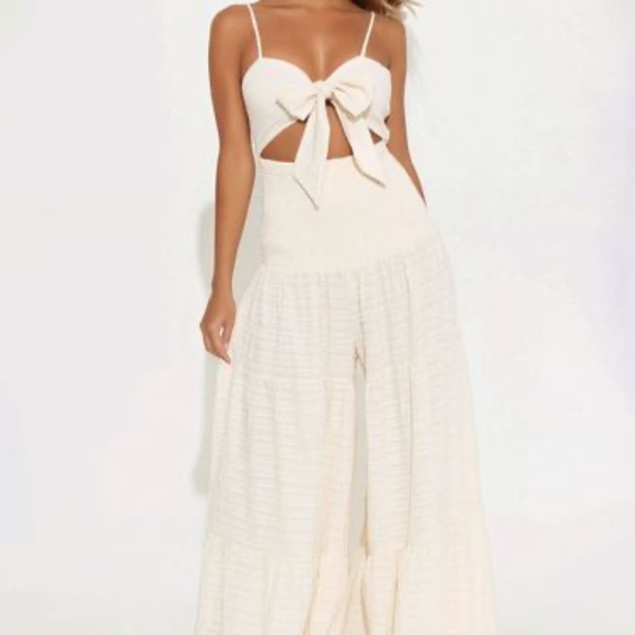 Montego Bay Jumpsuit - Cream - L - Picture 1 of 1